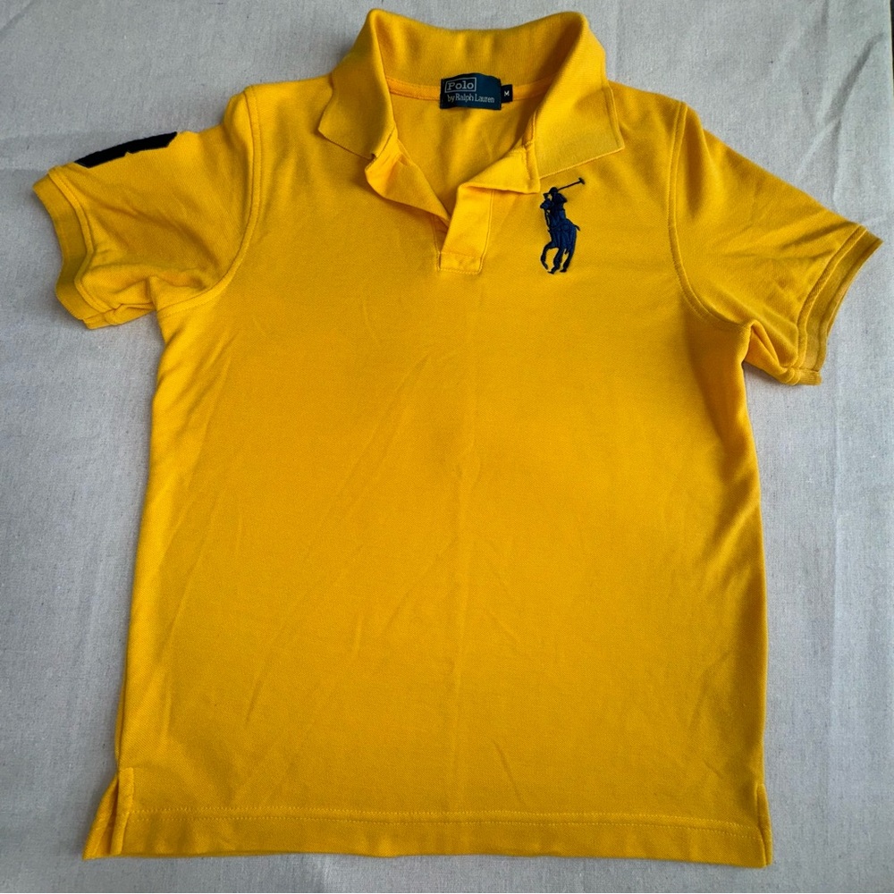 Polos by Ralph Lauren Bright Yellow Polo Shirt with embroidery-M